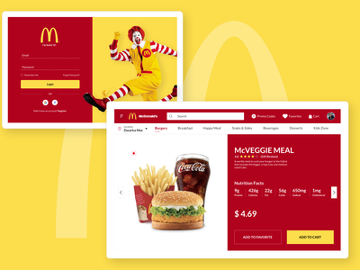 MCDonalds Web Sitesi Örnek Görseli