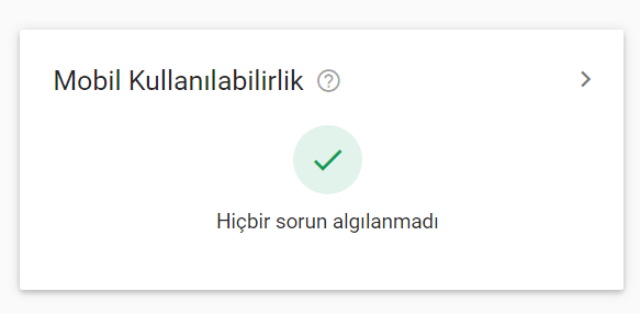 Mobil Uyumluluk Uyarısı - Search Console